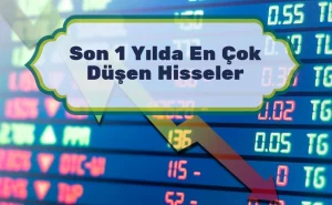 son 1 yılda en çok düşen hisseler